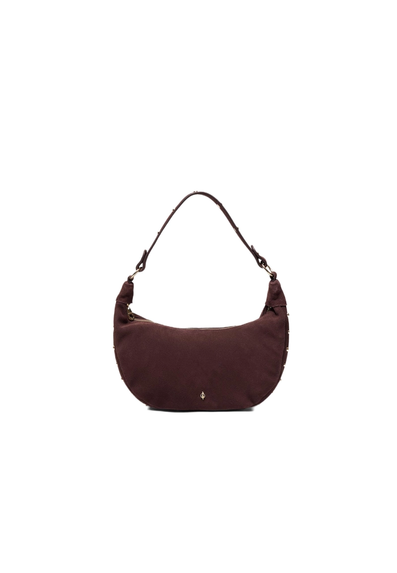 Сумка на плечо с заклепками, 100% кожа