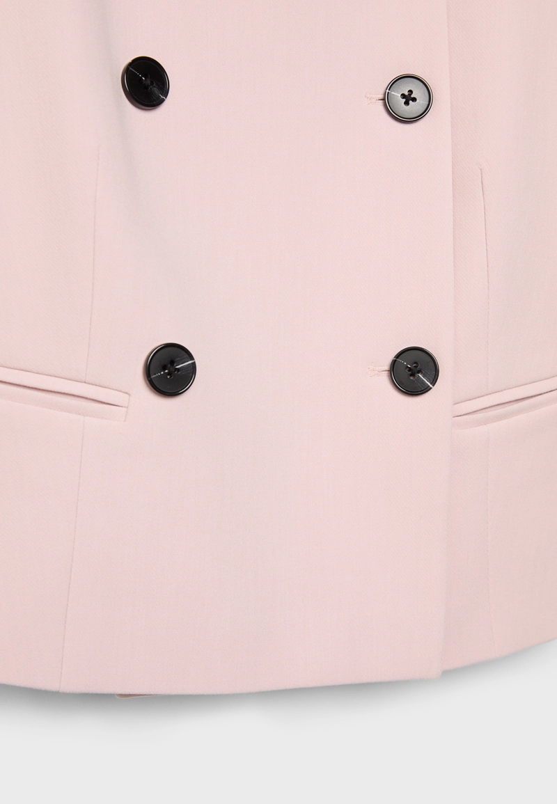 Укороченный пиджак с круглым вырезом