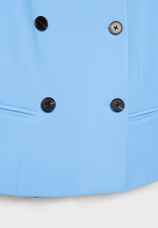 Укороченный пиджак с круглым вырезом- Заказать в России