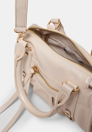 Сумка-боулинг с плечевым ремнем и молнией- Заказать в России