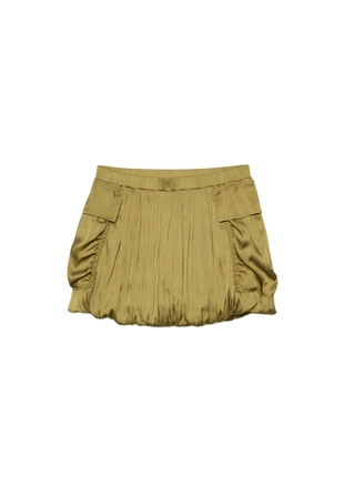 Юбка-баллон из сатина с карманами- Заказать в России