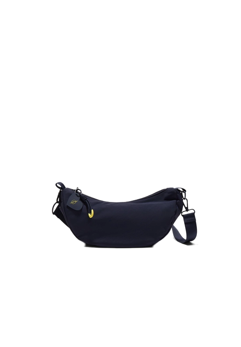 Тканевая сумка-луна с плечевым ремнем