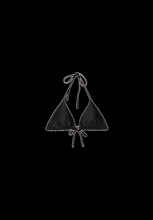 Атласный топ бикини треугольной формы- Заказать в России