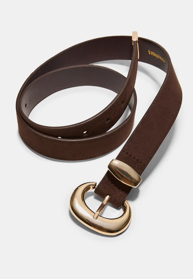 Ремень с крупной пряжкой