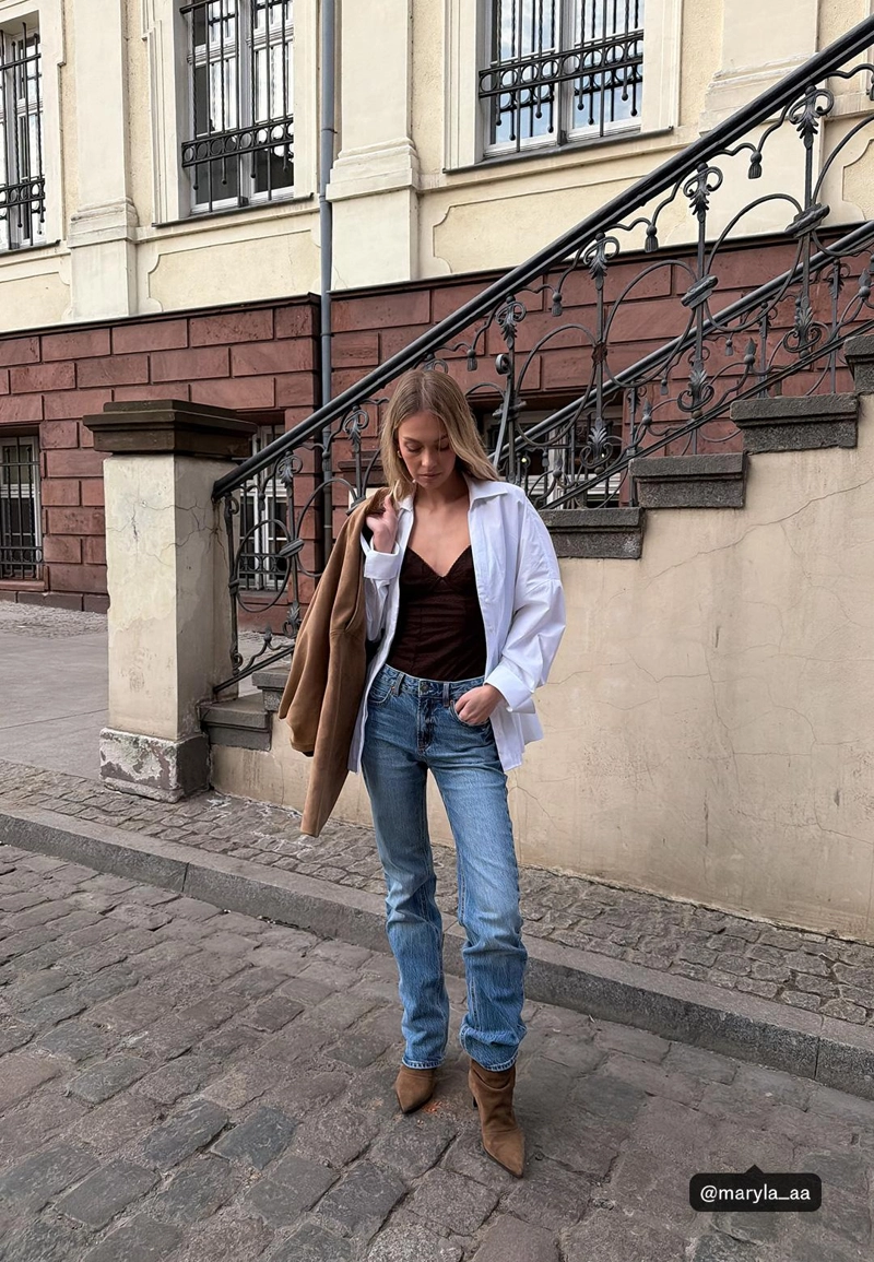 Боди на бретельках с кружевом