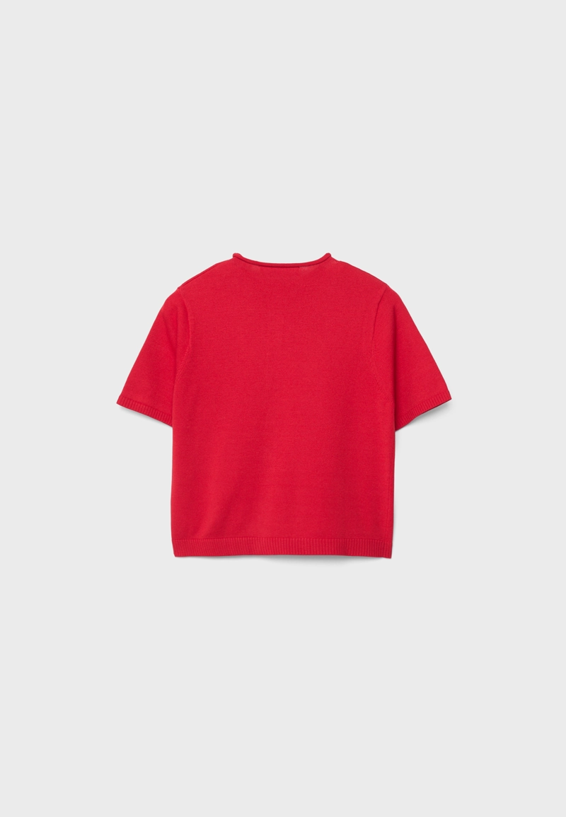 Кардиган с воротником-стойкой на пуговицах