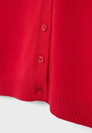 Кардиган с воротником-стойкой на пуговицах- Заказать в России