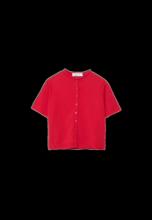 Кардиган с воротником-стойкой на пуговицах- Заказать в России