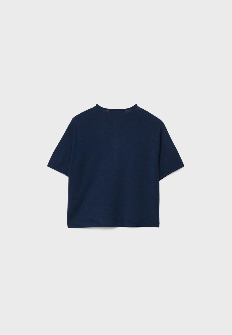 Кардиган с воротником-стойкой на пуговицах