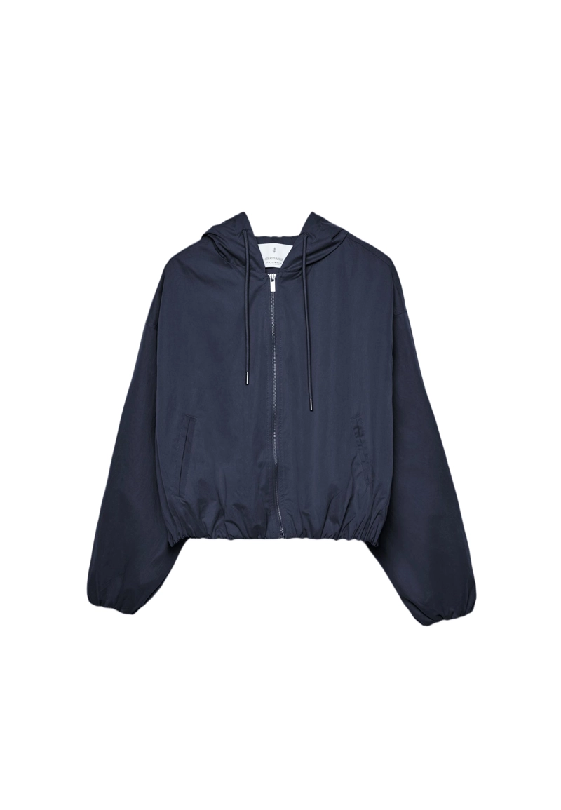 Базовая куртка из нейлона с капюшоном