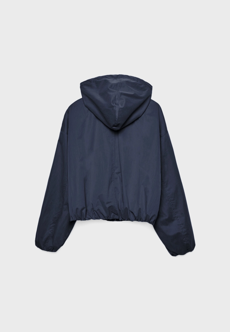Базовая куртка из нейлона с капюшоном