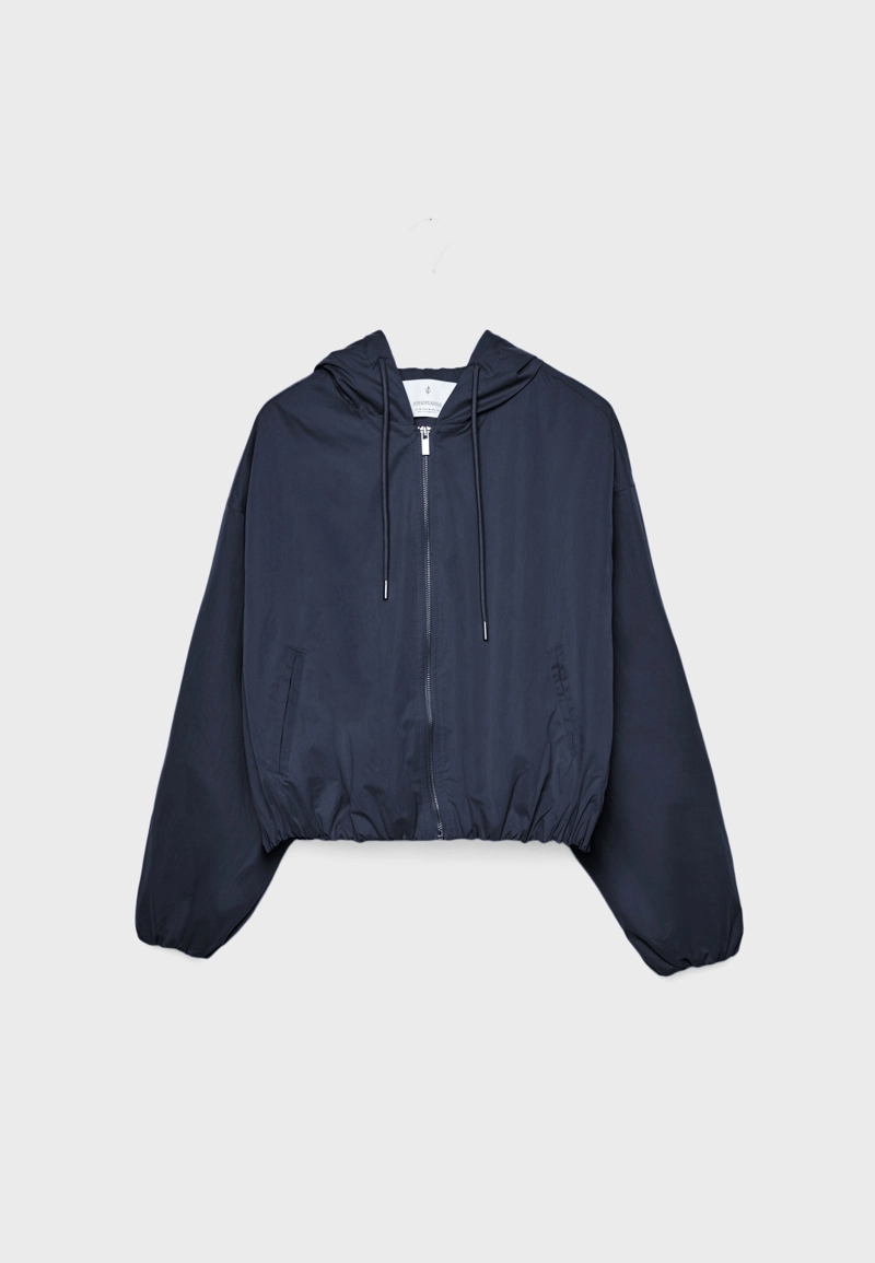 Базовая куртка из нейлона с капюшоном