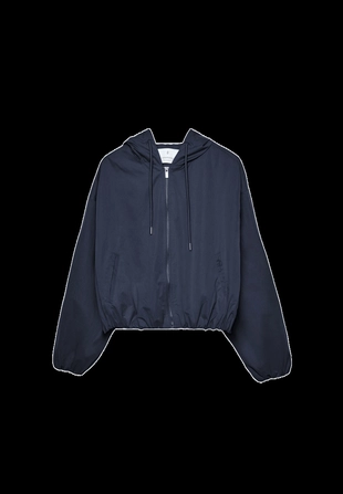 Базовая куртка из нейлона с капюшоном- Заказать в России