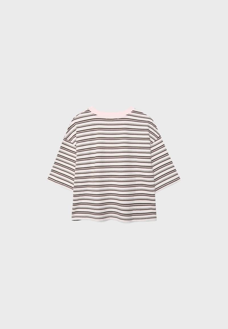 Полосатая футболка с короткими рукавами