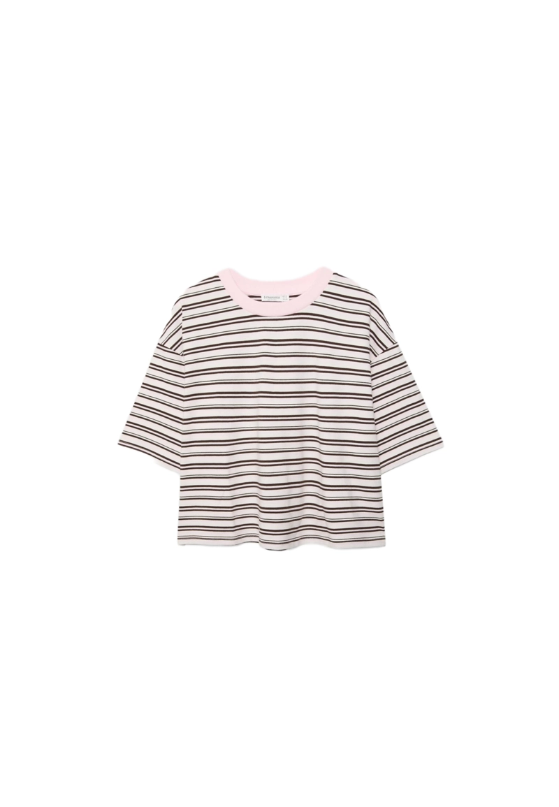 Полосатая футболка с короткими рукавами