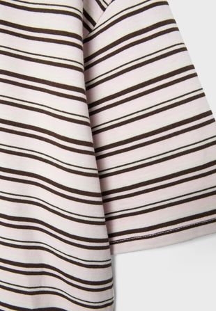 Полосатая футболка с короткими рукавами- Заказать в России