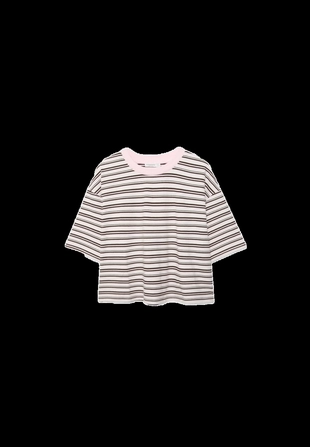 Полосатая футболка с короткими рукавами- Заказать в России