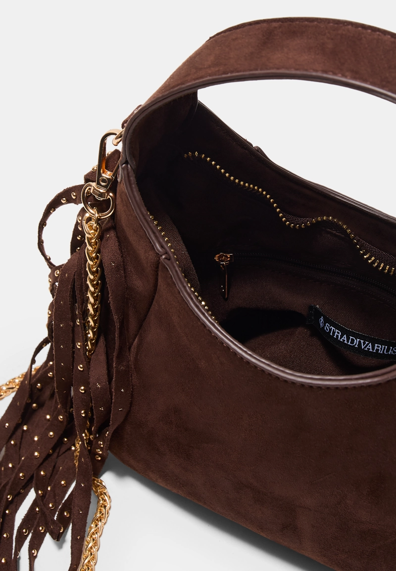 Сумка на плечо с боковой бахромой