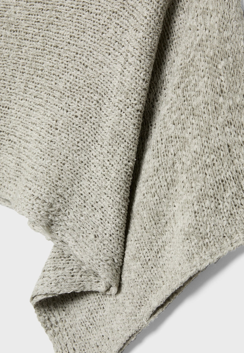 Базовый вязаный свитер-накидка