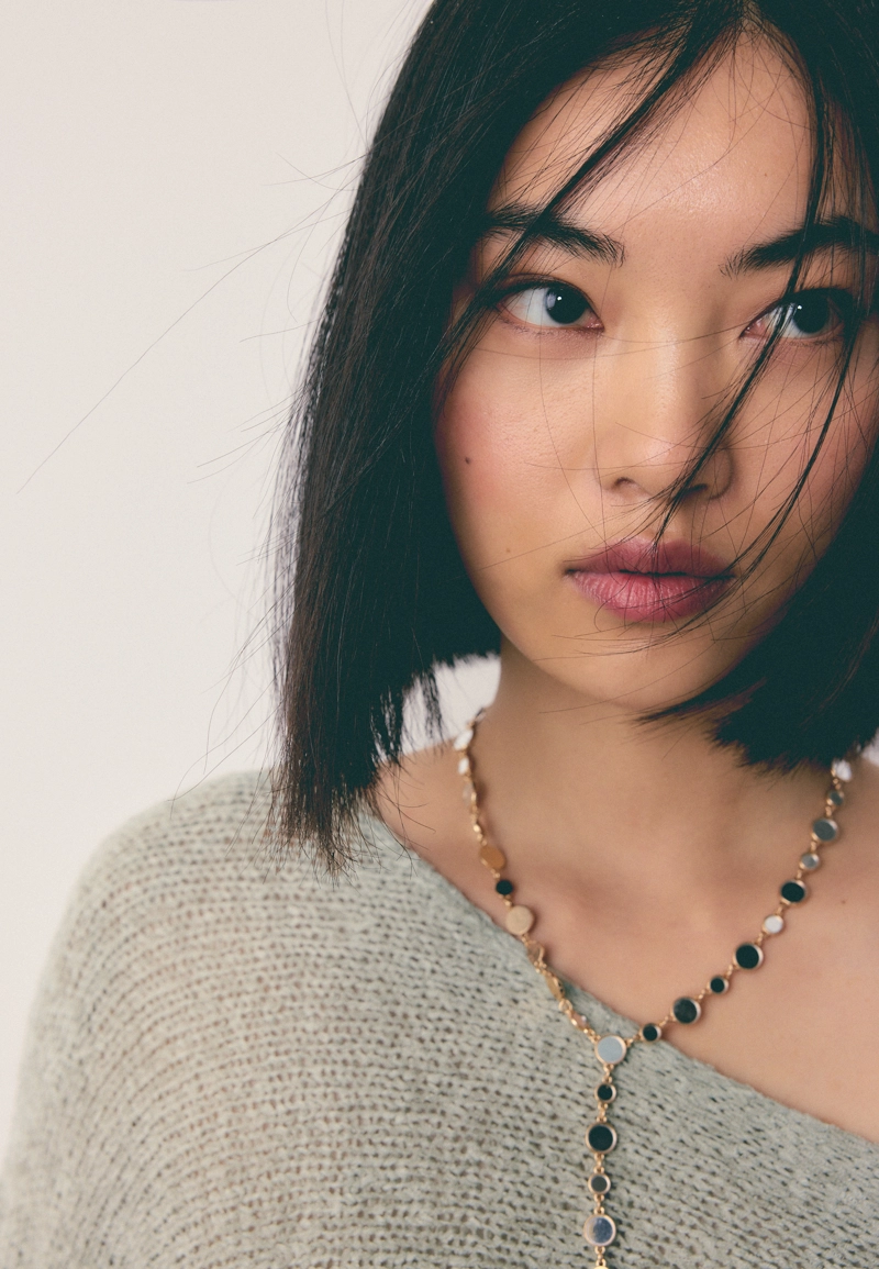 Базовый вязаный свитер-накидка