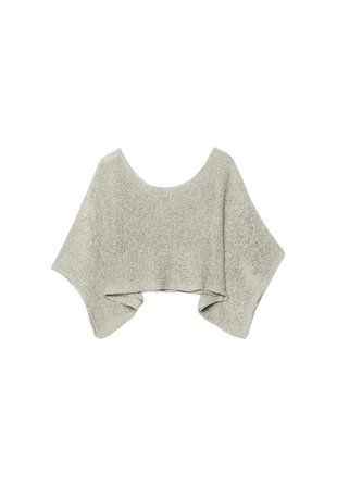 Базовый вязаный свитер-накидка- Заказать в России