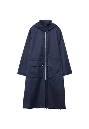 Длинная струящаяся парка- Заказать в России