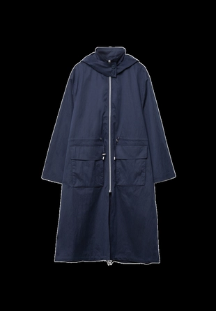 Длинная струящаяся парка- Заказать в России