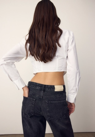 Рубашка-корсет из поплина- Заказать в России