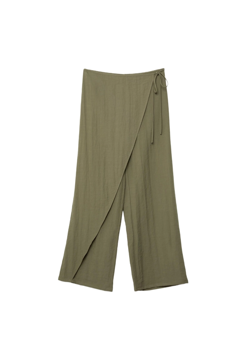 Брюки-парео струящегося кроя
