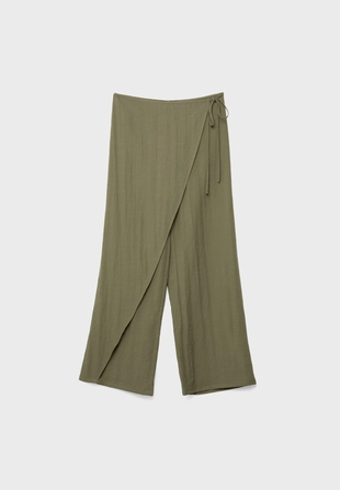 Брюки-парео струящегося кроя- Заказать в России