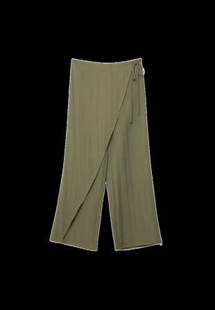 Брюки-парео струящегося кроя- Заказать в России