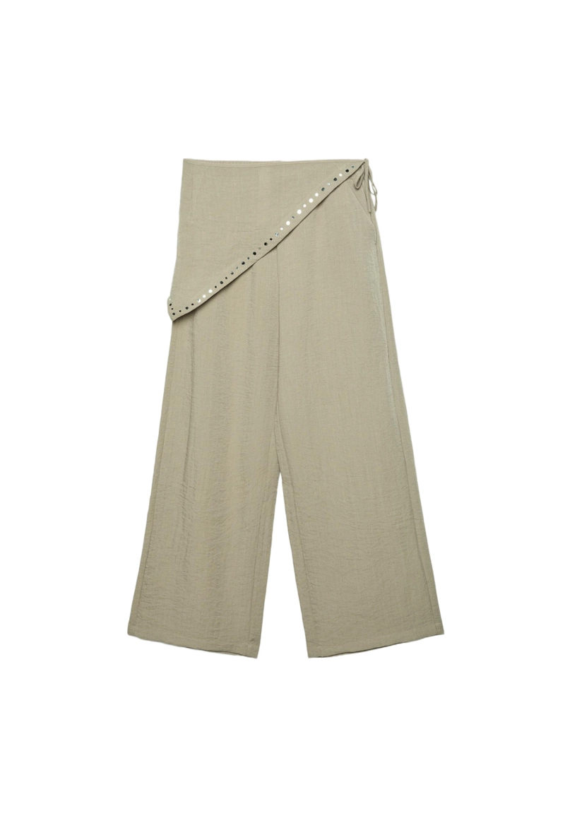 Брюки-платок свободного кроя