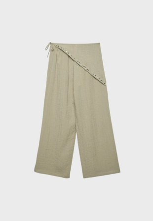 Брюки-платок свободного кроя- Заказать в России