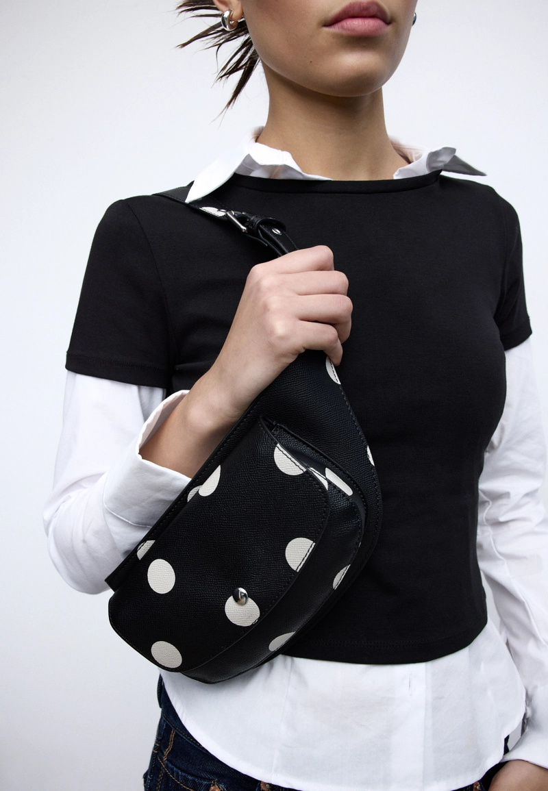 Ремень-бандана в горошек