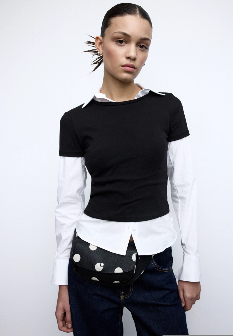 Ремень-бандана в горошек