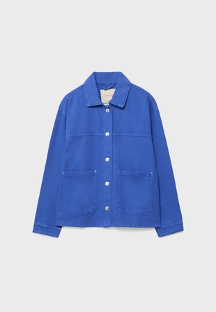 Джинсовая куртка с накладными карманами- Заказать в России