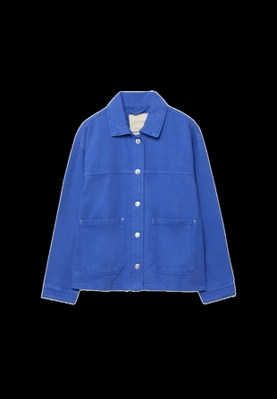 Джинсовая куртка с накладными карманами- Заказать в России