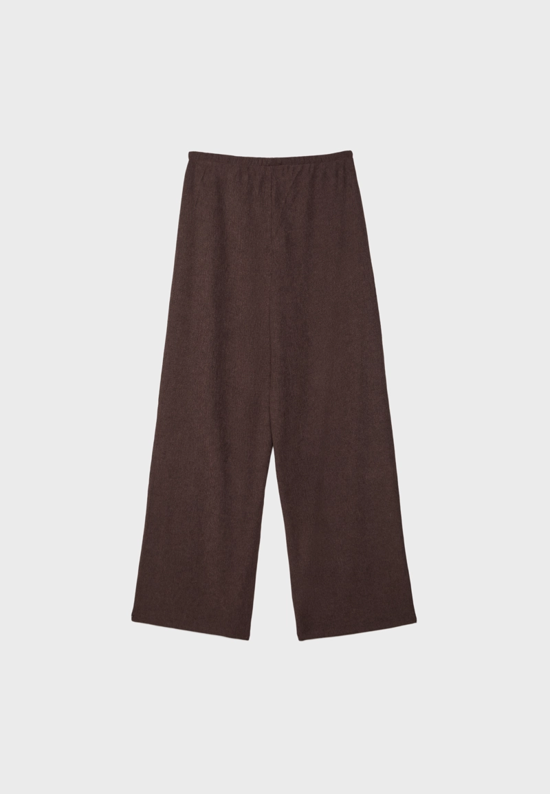 Брюки прямого кроя с эффектом помятости