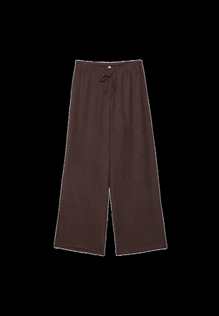 Брюки прямого кроя с эффектом помятости- Заказать в России