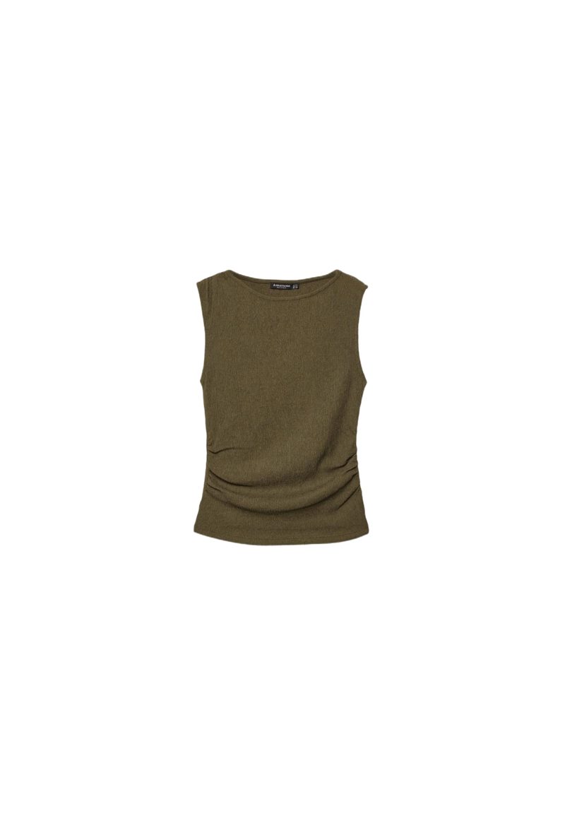 Топ с жатой фактурой