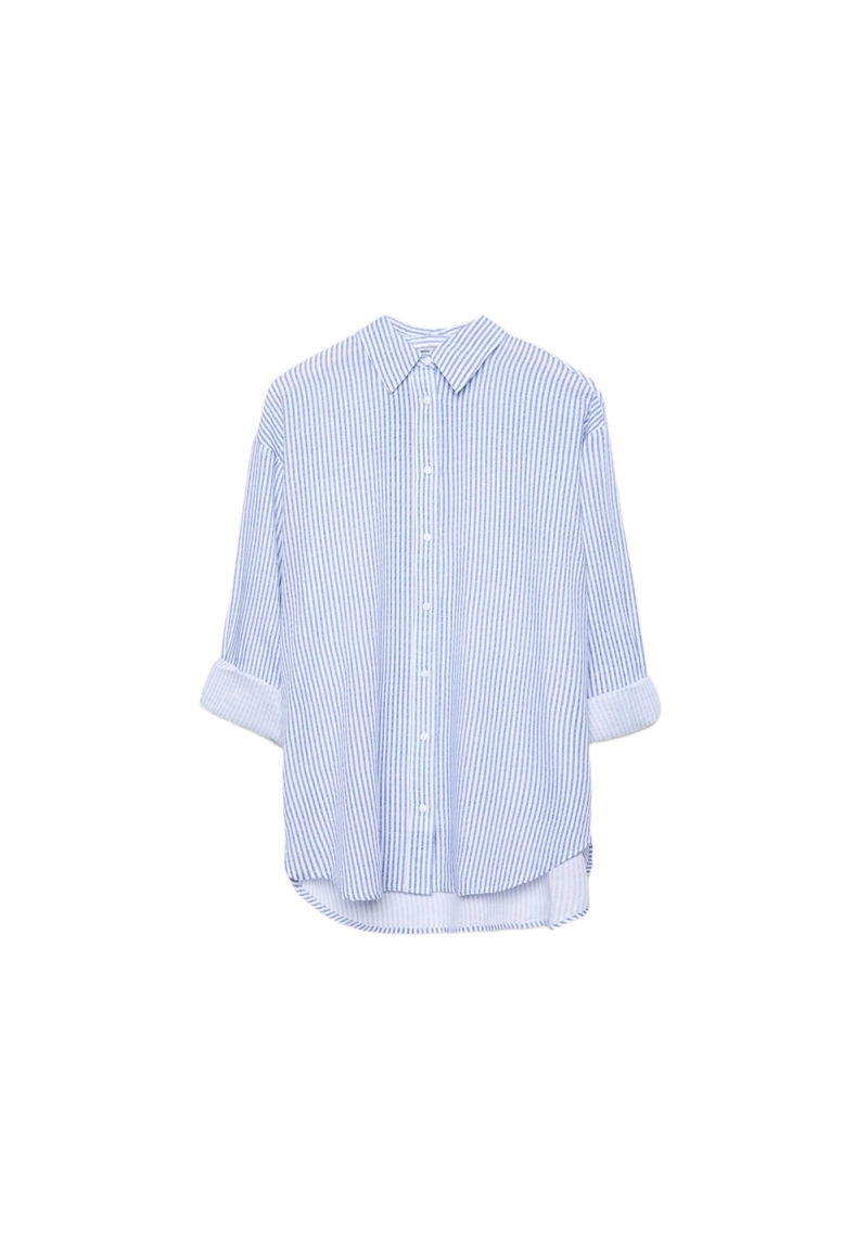 Рубашка под льняной эффект