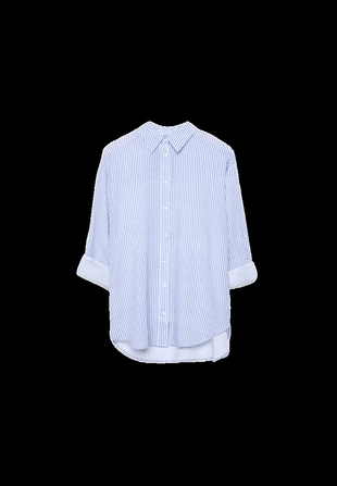 Рубашка под льняной эффект- Заказать в России