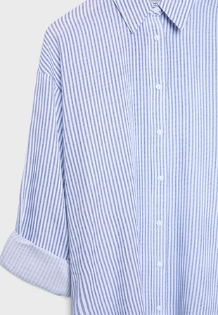 Рубашка под льняной эффект- Заказать в России