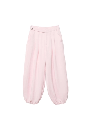 Брюки-шаровары с защипами и пряжкой- Заказать в России