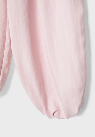 Брюки-шаровары с защипами и пряжкой- Заказать в России