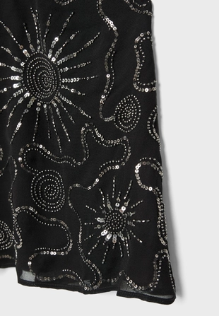 Топ с горловиной халтер и вышивкой- Заказать в России