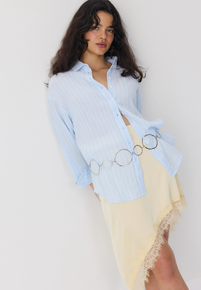 Базовая рубашка из двойной ткани