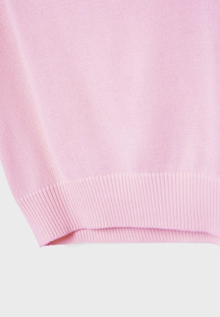 Топ из трикотажа рустик с вырезом-лодочкой- Заказать в России