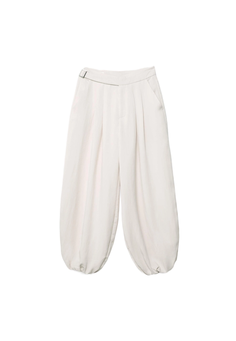 Брюки-баллоны с пряжкой