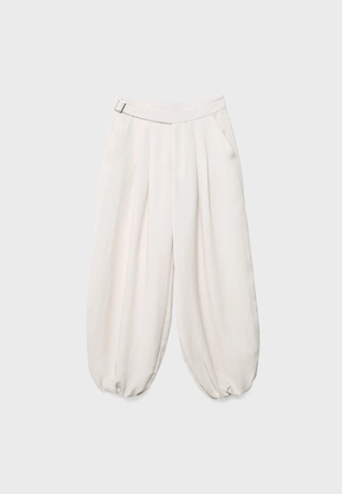 Брюки-баллоны с пряжкой- Заказать в России